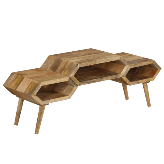 vidaXL tv-bord i massivt mangotræ 119 x 35 x 45 cm