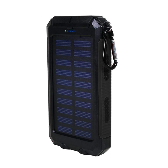 Powerbank med Solceller - 10.000 mAh