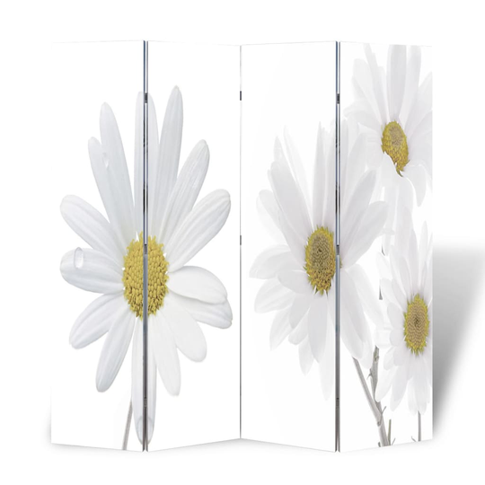 vidaXL foldbar rumdeler 160 x 170 blomstermotiv