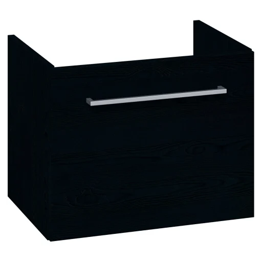 Dansani Mido+ servantskap med 1 skuff, bredde: 50 cm, sort struktur