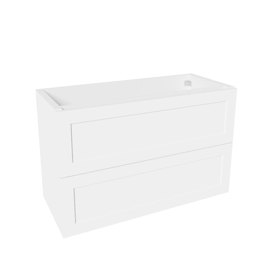 Vikingbad MIE Slim Ramme Servantskap - Mål: (B60/90)Xh57xd39 cm Hvit Høyglans / 90cm