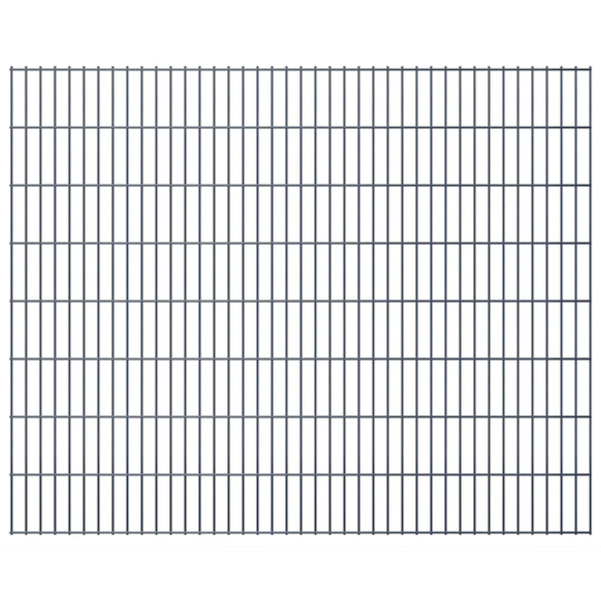 vidaXL havehegnspaneler 2D 2,008x1,63 m 50 m (total længde) grå