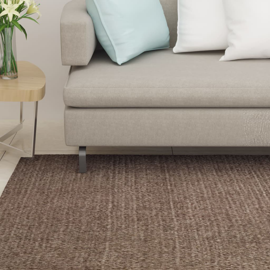 vidaXL gulvtæppe 100x200 cm naturlig sisal brun
