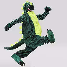 Voksne Kigurumi-pysjamas Nattøj Kamuflasje Dinosaur Dyremønster Lapper Onesie-pysjamas Polar Fleece Cosplay Til Damer og Herrer Jul Pysjamas med dyremotiv Tegn