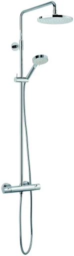 Damixa Hilina Komplett Dusjsett, Krom Ø200/Ø100/1020-1250 mm
