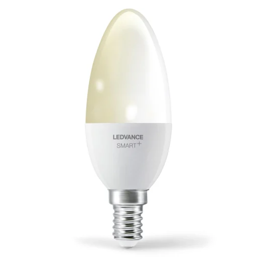 Ledvance Smart+ lyskilde, kerte, 5W, 2700K, E14, bluetooth, matt