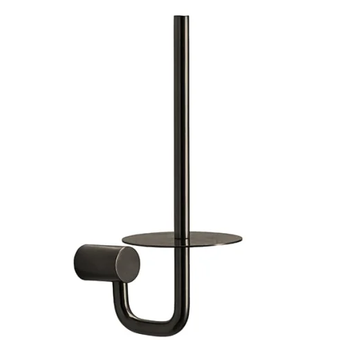 Pressalit reservepapirholder, sort krom