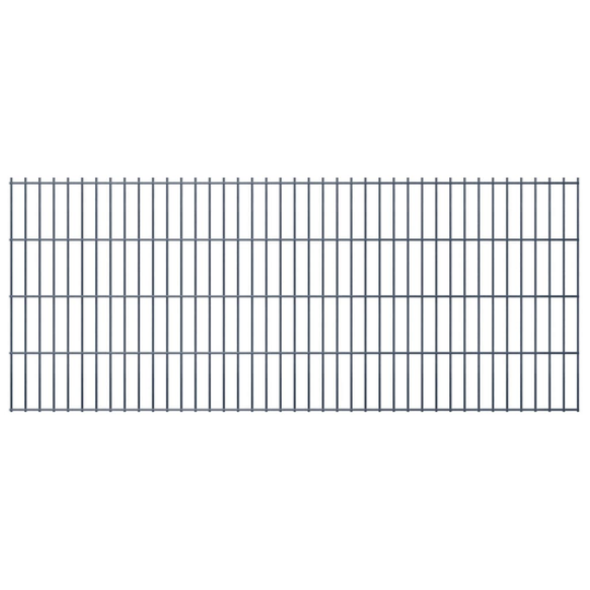 vidaXL havehegnspaneler 2D 2,008x0,83 m 38 m (total længde) grå