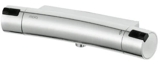 MORA MMIX T5 dusjarmatur m/termostat, u/rosetter, krom