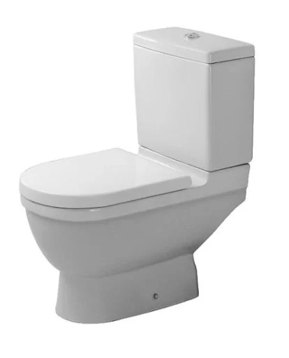 Duravit Starck 3, toalett m/P-lås, hvit