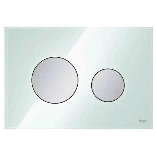 Tece Teceloop Betjeningsplate Glass Grønt / Matt Krom