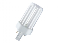 OSRAM DULUX T PLUS - Ikke-integreret kompakt fluorescerende lyspære - form: T12 - GX24d-1 - 13 W - klasse G - varmt hvidt lys - 3000 K