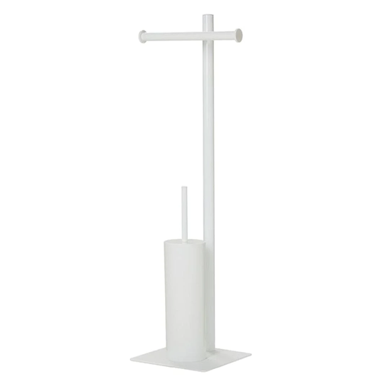 Sealskin Tube Toalettpapirholder med Børste Hvit Hvit