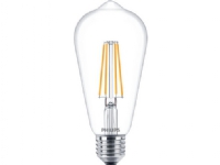 Philips CorePro LED Standard 7W (60W) E27 ST64 827 Clear Glass