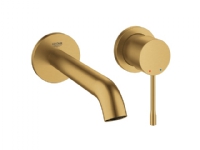 Grohe Essence etgr udv hv 2h M - 2-huls håndvaskbatteri, Børstet Cool Sunrise M-Size 19408GN1