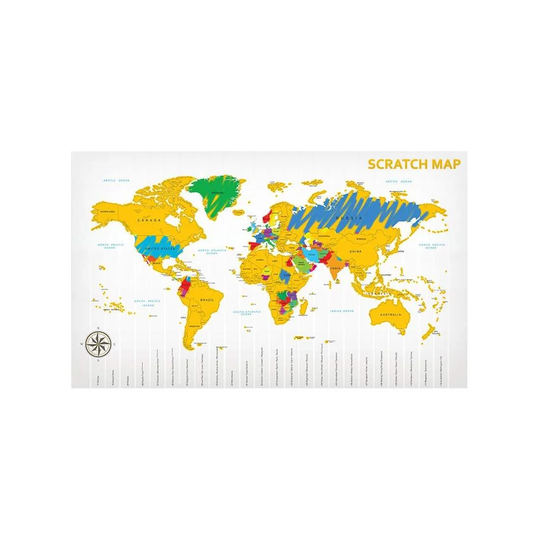 Scratch Map - Skrabeligt Verdenskort