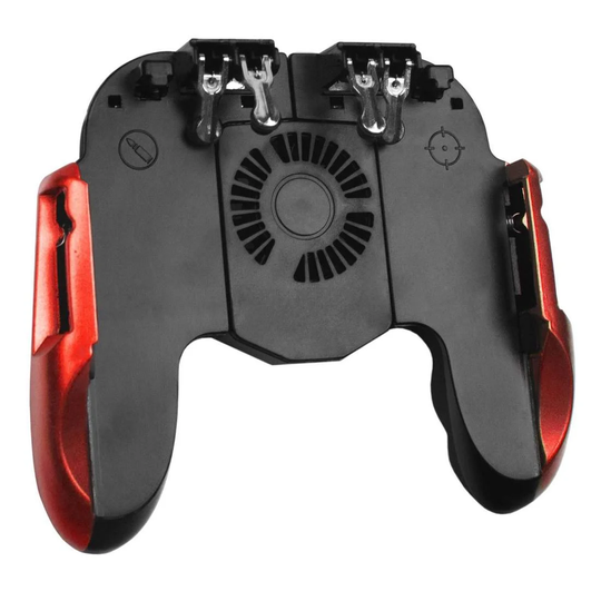 Controller med Ventilator til PUBG Mobile - Rød