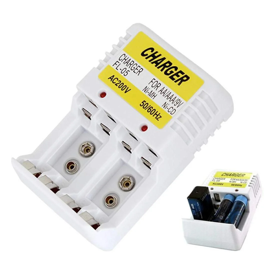 Batterioplader til AA / AAA / 9V