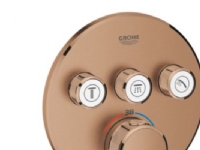 Grohe GRT SmartControl brus - Forplade, Term med 3 ventiler, børstet warm sunset 29121DL0