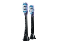 Philips Sonicare G3 Premium Gum Care HX9052 standard - Ekstra tandbørstehoved - til tandbørste - sort (pakke med 2) - for Sonicare 2 Series Sonicare DiamondClean Smart HX9902 Sonicare ProtectiveClean 4100 6100