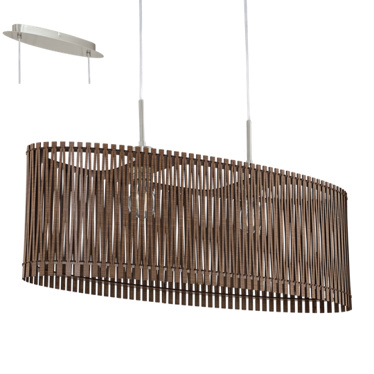Sendero ceiling light oval 77,5cm (Tan / brun)