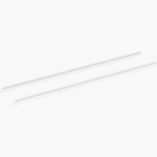 Dansani Match Drypplist Ekstra høy H28mm til Rette Dører - 2 stk Transparent