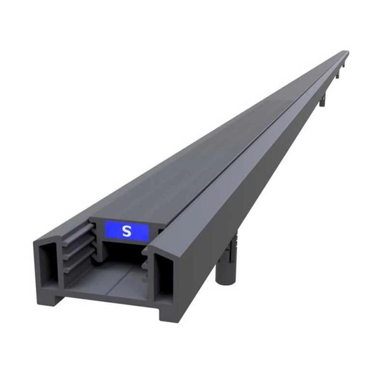 Vikingbad Magnetprofil Vegg (Fast) Liam H193cm Svart Matt