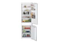 Siemens iQ100 KI86NNFF0 - Køleskab/fryser - bund-fryser - til indbygning - niche - bredde: 56 cm - dybde: 55 cm - højde: 177.5 cm - 260 liter - Klasse F - Fladhængsel