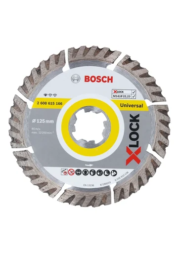 Bosch X-LOCK diamantkappeskive universal, 125 x 22,23 mm