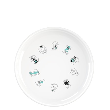 Mumi ABC Dyb Tallerken Ø 15 cm Turkis