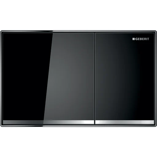 Geberit Sigma 60 betjeningsplate, sort glass