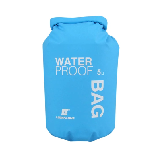Vandtæt Taske til Vandring & Camping - 5 Liter - Blå