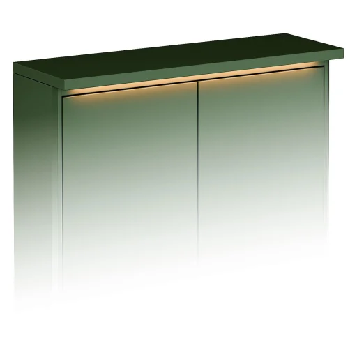 Gustavsberg Graphic topplate med belysning, 60 x 20 cm, grønn