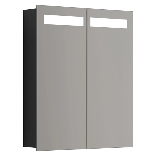 Dansani Mido+ Global Speilskap LED B50-120xh70cm Svart Struktur / 60cm