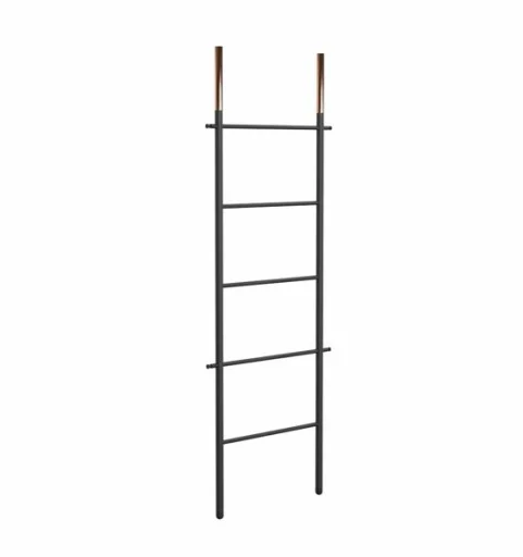 Frost Bukto Ladder Håndklestativ 58x151,5 cm, Sort/Kobber