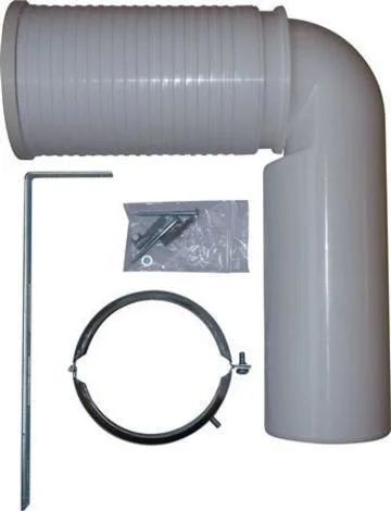 Laufen back-to-wall avløpsbend 7-22 cm.