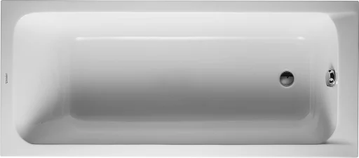 Duravit D-Code Komplet Badekar m/Rygglene, t/Innbygning 150x75 cm (avløp i fotenden)
