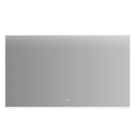 Linn Bad Vange Speil med Lyramme og Farget Kant Svart Matt / 120cm