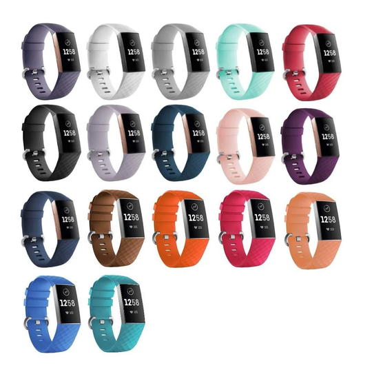 Silikonearmbånd - Kompatibelt med Fitbit Charge 3
