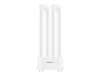 OSRAM DULUX F - LED-lyspære - form: dobbelt biax - matteret finish - 2G10 - 20 W (tilsvarende 36 W) - klasse E - varmt hvidt lys - 3000 K
