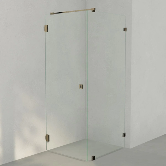 INR Iconic Nordic Rooms Dusjhjørne ARC 13 Original Messing / 80x90cm Klart Glass