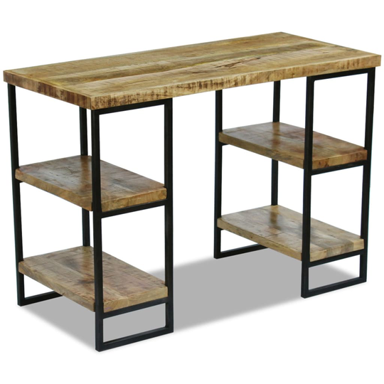 vidaXL skrivebord mangotræ 110 x 50 x 76 cm