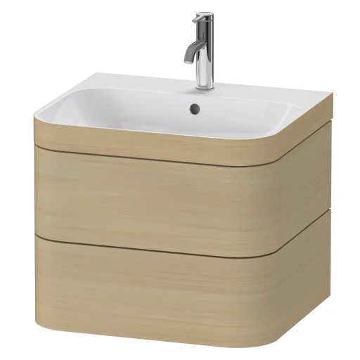 Duravit Happy D.2 Plus C-bonded møbelpakke, 57,5 cm, middelhavseik