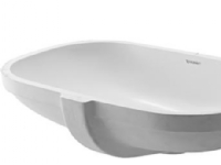 Duravit D-Code vask til - underlim 49cm uden hanehul med overløb
