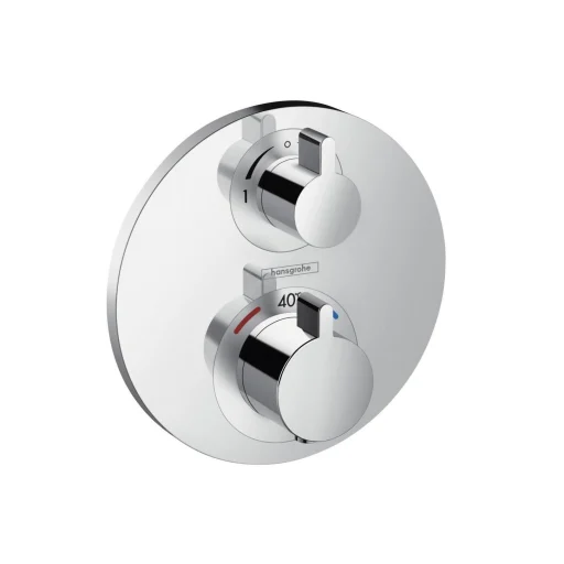 Hansgrohe Ecostat S Dusjbatteri t/Innbyging m/Termostat, Krom