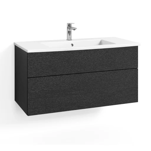 Svedbergs Forma servantskap 100x45 cm, skuffer, sort eik