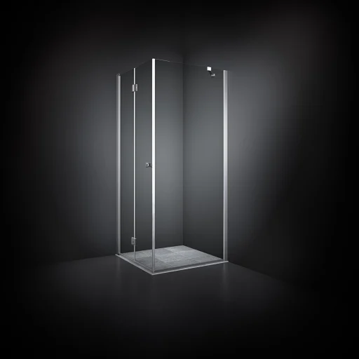 Dansani Match Dusjhjørne 100 x 100 cm, Klart glass/Satin profil - Model 13