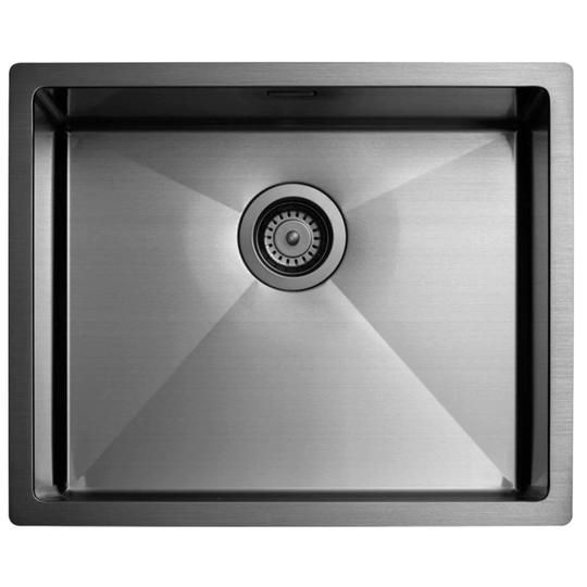 Tapwell Ta5040 PVD Kjøkkenvask B55xd45cm Black Chrome