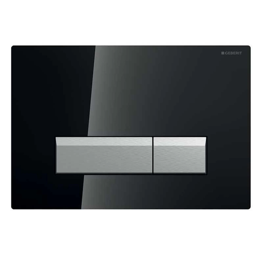 Geberit Sigma 40 Betjeningsplate Svart Glass