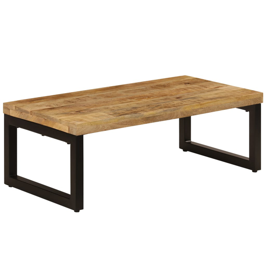 vidaXL sofabord 100x50x35 cm massivt mangotræ og stål